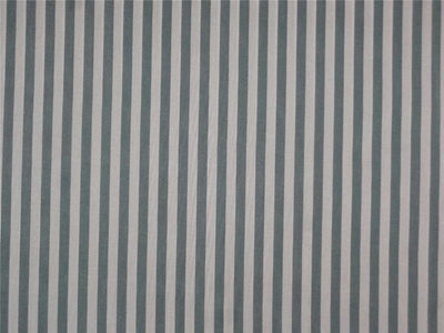 Pure silk HABOTAI stripes green x ivory color 80 gms b2#106[3]