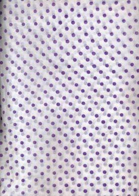Cotton organdy printed ~dots{purple} 44 inches – Puresilks.us