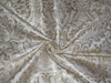 Pure Heavy Silk Brocade Fabric Metallic Gold &amp; Ivory 36" wide BRO260[3]