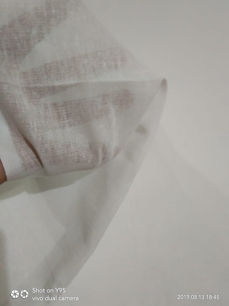 10 yards piece-100% cotton lining fabric sheer cotton white colour 58" Wide Dyeable [9503]
