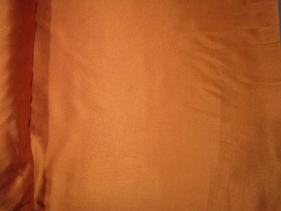Tan Orange viscose modal satin weave fabric ~ 44&quot; wide.(8)