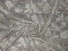 Ivory Silk Georgette Fabric with Subtle Metallic jacquard