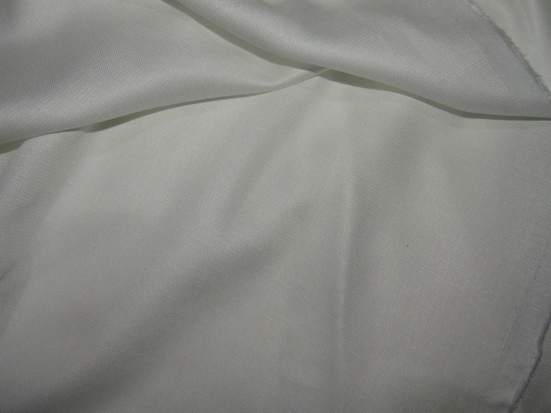 Tencel Linen Dobby Structured White Color Fabric 58&quot; wide [10511]