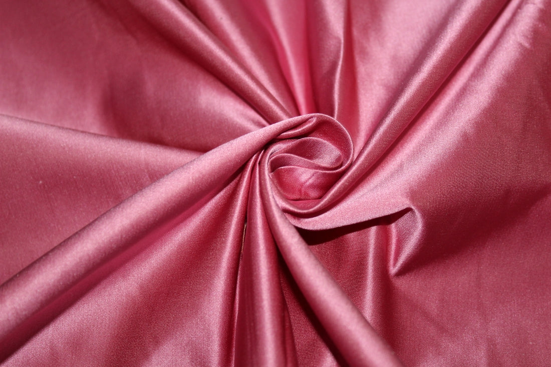 100% Silk Duchess Satin Fabric Pink x Gold Color 56 wide by the yard  [11032]