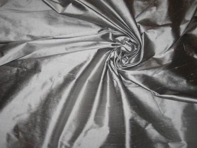 silk dupioni silk 54&quot; width --Silver Steel colour