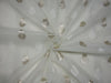 Silk Cotton Chanderi Fabric Natural ivory x metallic gold 44&quot; wide by the yard