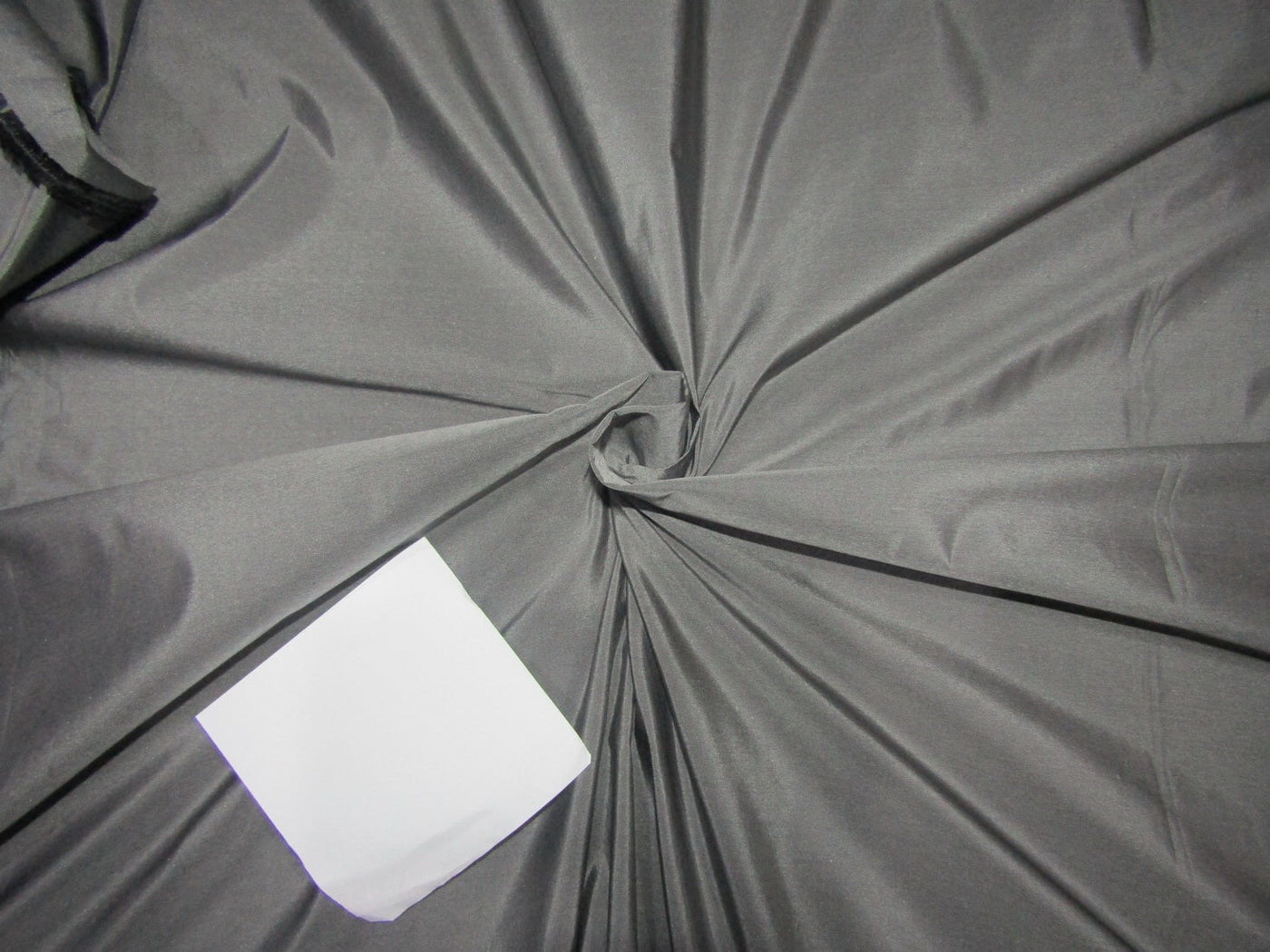 100% PURE SILK TAFFETA fabric 35 momme BLACK X SILVER SHOT colour 54&quot; wide TAF304[4]