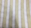 100% silk organza gold and ivory stripe fabric 54&quot; by the yard [11074]