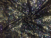 Net Fabric with BLACK AND gold color SEQUENCE 58&quot; wide