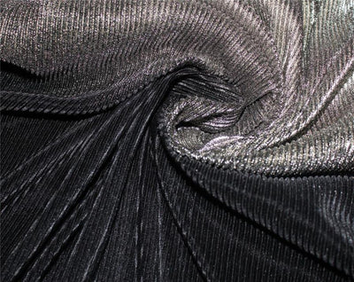 Gold & Black Ombre Pleated Fabric ~ 60&quot; wide.