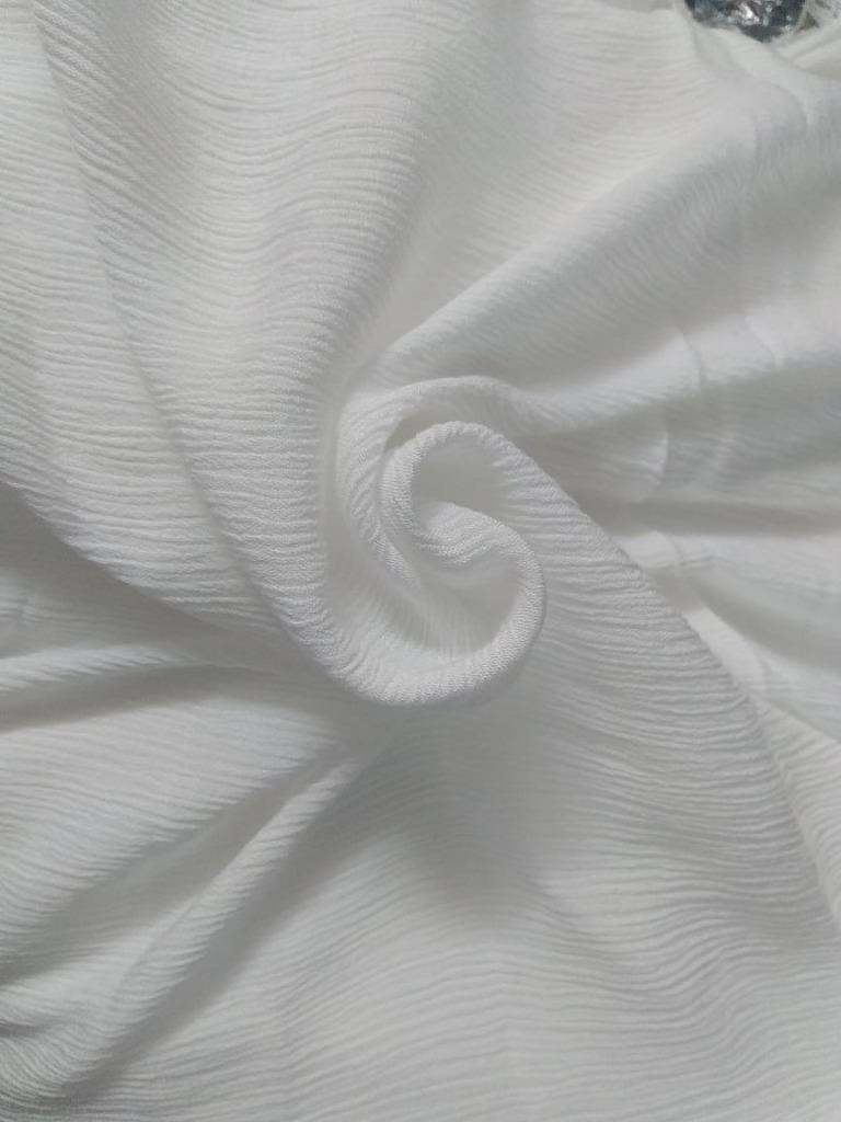 viscose fabric for dresses crushed viscose rayon high twist bleached fabric 40" wide Natural