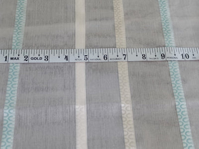 100% silk organza stripes fabric 54" wide [12130]