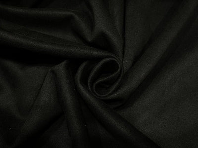 Black Color Scuba Suede Knit fashion wear fabric ~ 59&quot;[12111]