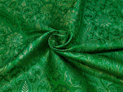 Brocade  fabric 44" wide ~ BRO828 available in 5 colors [Pink/ Dark green /Red /Mango/ Neon Green]
