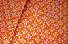 Cotton satin Lycra Twill print orange and pink 58" wide [12807]