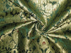 Pure Heavy Silk Brocade Fabric Green, Red & Gold col 36" wide BRO96[3]