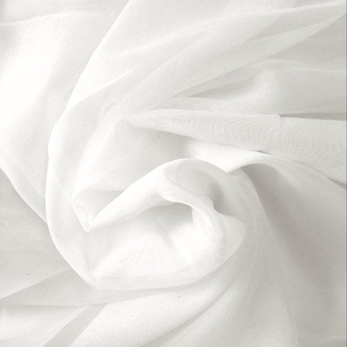 Poly Cotton Voile in White