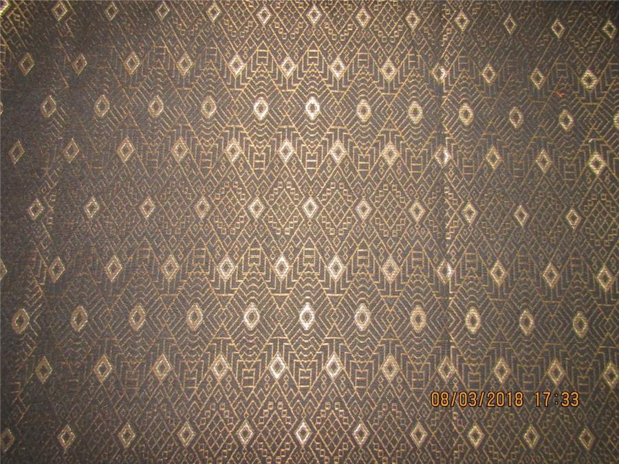 Black Gold Silk Brocade 461 Fabric main image 0