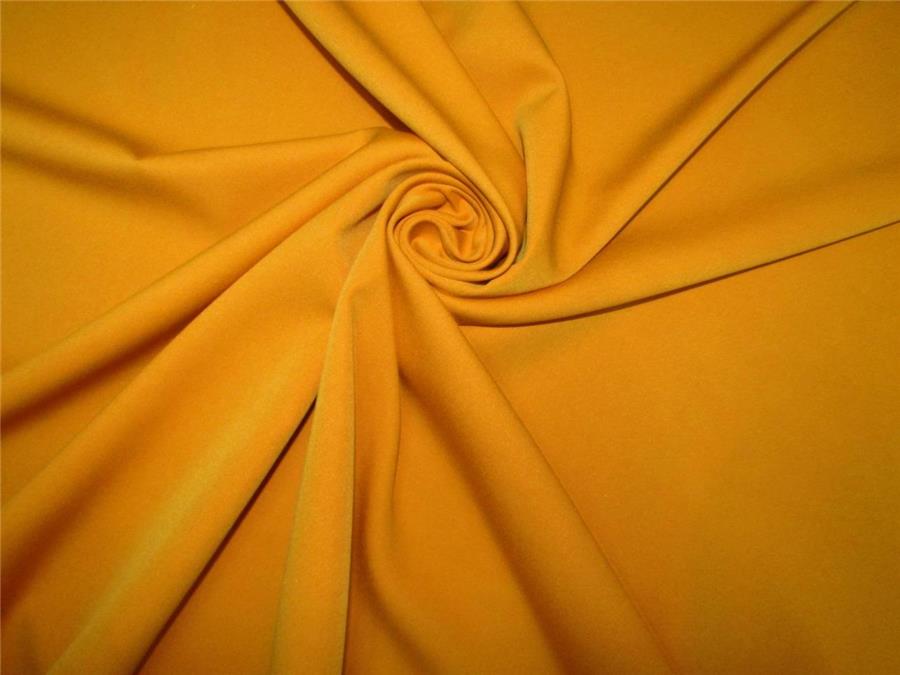 mustard yellow dress material Mango Yellow Color Scuba Crepe Stretch Jersey Knit Dress fabric ~ 58