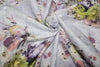 Cotton lawn digital printed fabric lavender color 44&quot; wide