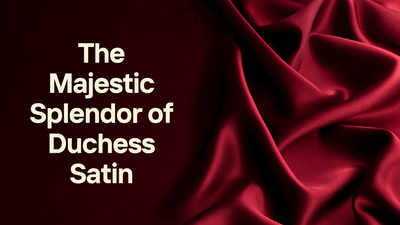 The Majestic Splendor of Duchess Satin: A Fabric Fit for Royalty