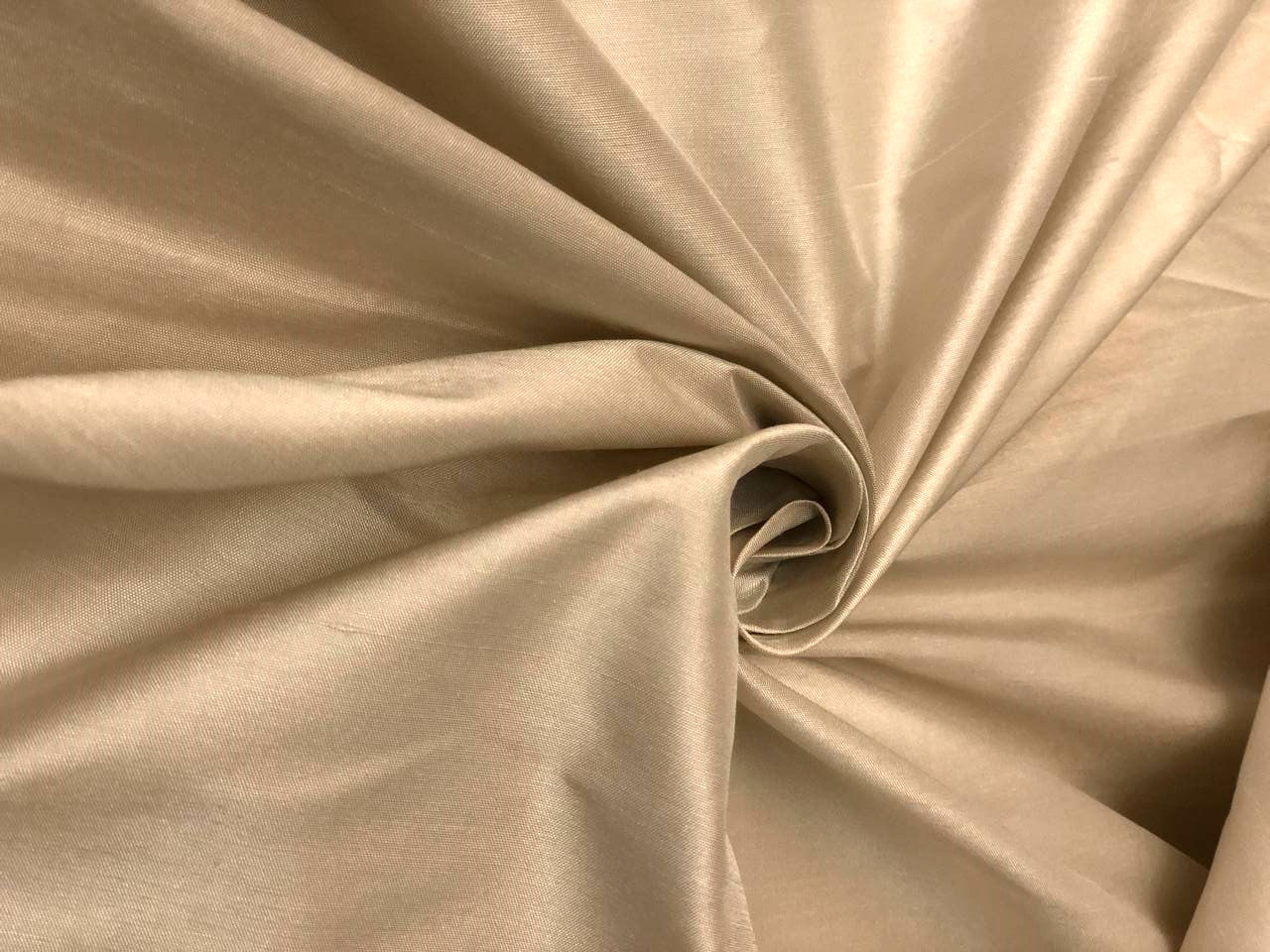 Silk Dupioni fabric ivory tusk color RAPIER LOOM rich quality 54" wide DUP427