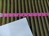100% silk dupion vertical stripe brown and green color 44" wide DUPS60[2]