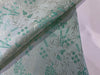 SILK BROCADE FABRIC Light Sea Green colour 44" wide BRO272[1]