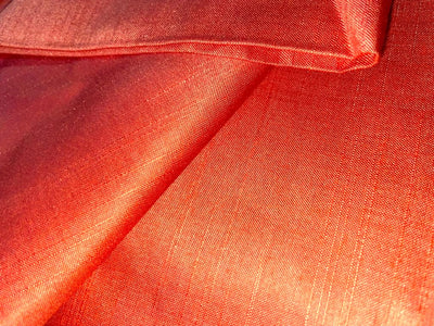 TUSSAR VISCOSE SILK  FABRIC 44" WIDE available in 2 colors yellow and orange