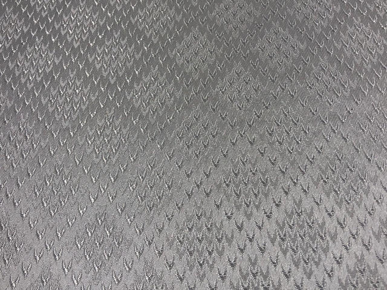 Silk Brocade fabric 56" white with self motif  jacquard BRO1062[2]