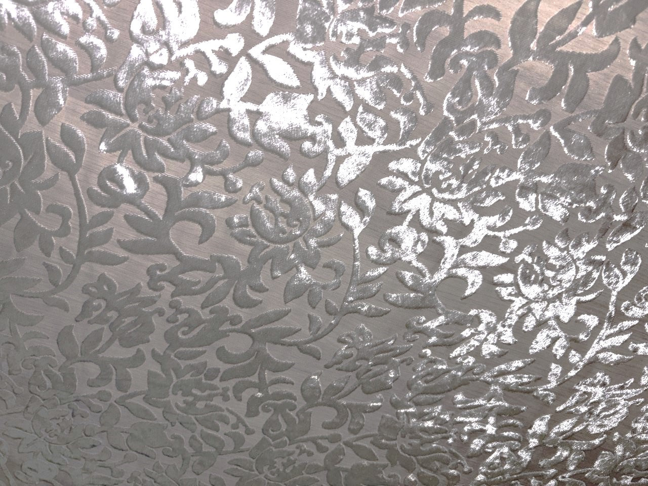 White Devore Viscose Burnout Velvet fabric ~ 44" wide available in 3 designs floral vines, abstract rose and floral [18291/92/93]