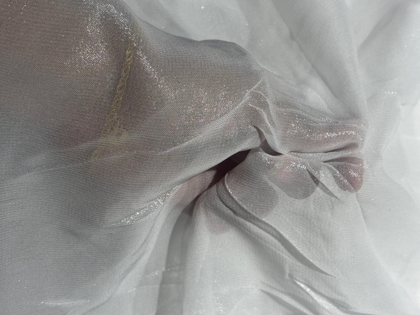 Georgette fabric lurex jacquard  44" width available in 2 colors gold and silver [18813/14]