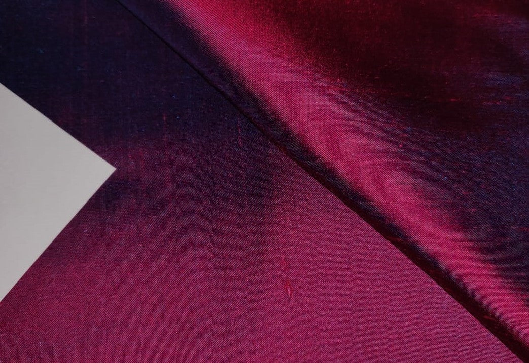 Burgundy red 100% dupioni silk fabric yardage By the Yard 120cm 45″ wide  raw silk Soie Sauvage Bordeux wine color