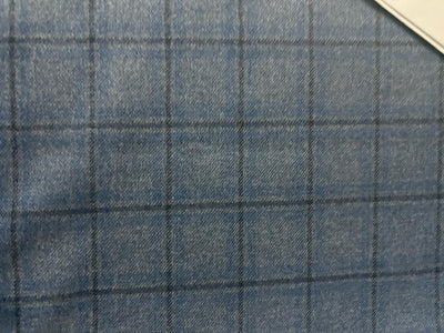 Tweed Premium Suiting plaids Fabric 58" wide available in 2 colors charcoal grey and denim blue [[17336/37]