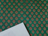 Silk Brocade fabric Semi Sheer Metallic Gold,Red & Green BRO237[5]