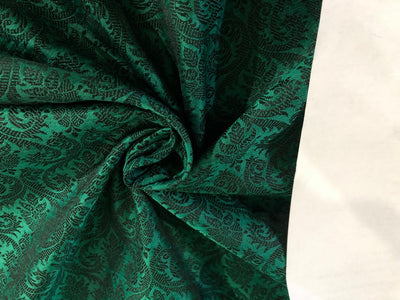 Brocade fabric 44" wide BRO933 available in 10 colors RUSTY ORANGE/MUSTARD BROWN/ TEAL BLUE/INK BLUE/ BLACK GREY /BRIGHT YELLOW /EMERALD GREEN/ROYAL BLUE/RED WINE AND PARROT GREEN