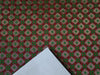 Silk Brocade fabric Semi Sheer Metallic Gold,Dark Red & Green 44" wide BRO237[2]