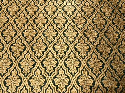 Silk Brocade fabric with subtle gold metallic jacquard motifs44" wide available in 4 colors rosy brown ,rust, bottle green and purple BRO1104