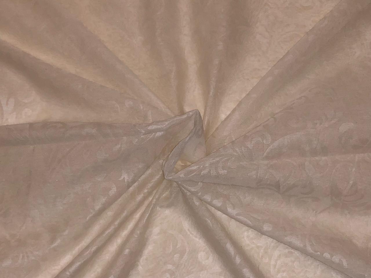 Mull  Cotton Chanderi Fabric embossed 44&quot; wide available in 2 colors black and white [18499/500]