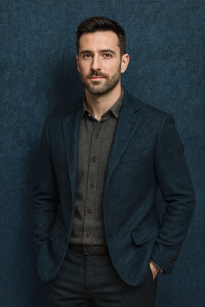 Wool Blended herringbone Cord Weave fabric fused with black light wool black and charcoal 147 cms wide [18398]