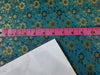 Silk Brocade fabric Blue,Metallic Gold &amp; Mustard Color 44" wide BRO249[5]