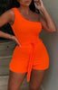 Scuba Crepe Stretch Jersey Knit fashion wear Dress fabric BRIGHT ORANGE 58" wide[15404]