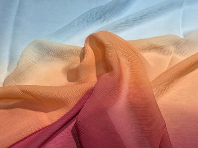 Silk Chiffon Shaded fabric 44" wide price per yard