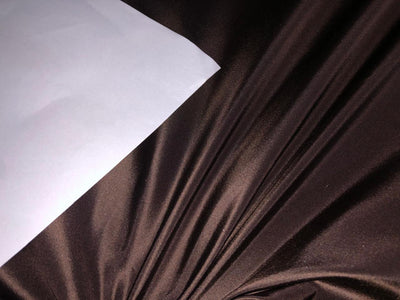 SILK TAFFETA FABRIC CHOCLATE  Brown color 54" wide TAF21