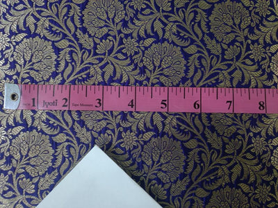 Silk Brocade fabric  44" wide available in 6 colors [BLACK NAVY WINE GOLD BURGUNDY PURPLE]BRO883
