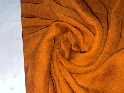 Silk chiffon fabric 44" WIDE available in 32 gm and 60 gm in colors rusty orange/hot pink/lavender/red/redxgreen/bright yellow/mustard x blk/rustxblk/ocean green/orangepink/bluegreen/burgundybrown/charcoal/ black/purple blue/green yellow/orange]