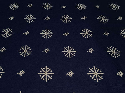 100% cotton flex print navy 58&quot; by the yard