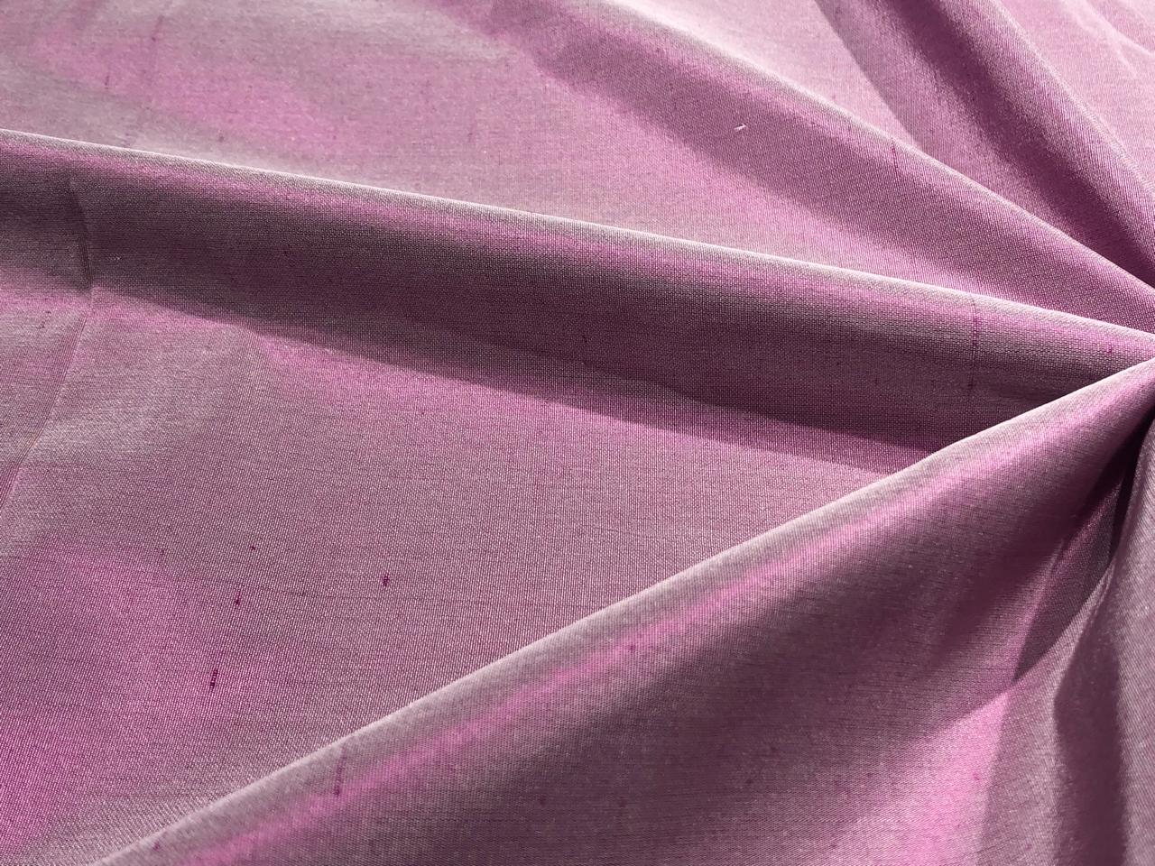 Silk Dupioni fabric magenta pink x ivory  color 54" wide DUP423