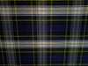100% DUPION silk BLUE YELLOW WHITE SCOTTISH  plaid 54" wide DUPC77[1]