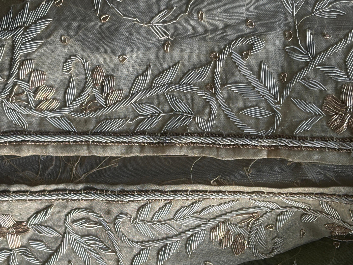 Table  Cover in gold tissue square 37 inch x 37 inch full zardozi embroidered gold [17688]